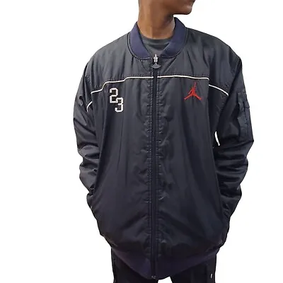Michael Jordan Jacket Size XL Mens Bomber Puffer Reversible Coat VTG RARE • $79.99