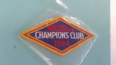 Western Champions Club 1964Trapezoid Patch • $5