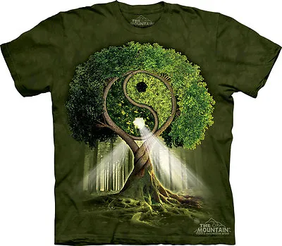 £29.99 • Buy YIN YANG TREE The Mountain T Shirt Buddha Unisex - Eco-friendly