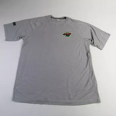 Minnesota Wild Sport-Tek Short Sleeve Shirt Men's Gray New • $16.99