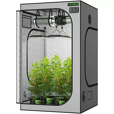$151.99 • Buy VIVOSUN Upgrade 120x120x200cm Grow Tent Grow Room 100% Reflective Hydroponics