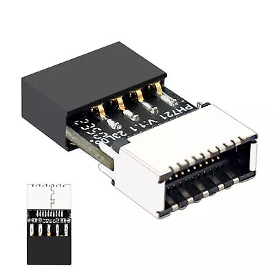 Chassis Motherboard USB2.0 9PIN Male To TYPE-E Female Adapter TYPE-C Socket • $9.44