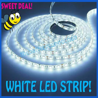 16FT 5M Bright Cool White 5M 300Leds Flexible SMD 5050 Led Strip Light Lamp 12V • $6.99