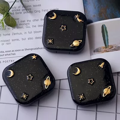 £4.54 • Buy Mini Travel Contact Lens Case Container Eye Care Box Holder Set With 731S //