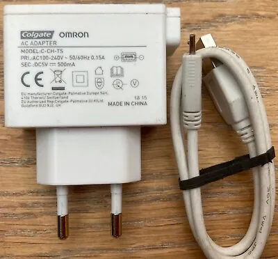 Colgate Omron Toothbrush C-CH-TS 5v 500mA Power Supply Mains Adapter Charger • £12