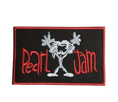 PEARL JAM Embroidered Patch Iron On Sew Badge Grunge Rock Seattle Ed Vedder 90s • $5.99