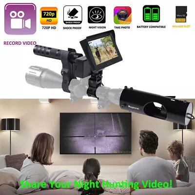 £91.19 • Buy 400M Infrared Hunting Night Vision Rifle Scope Recordable Camera 4.3  Megaorei 2