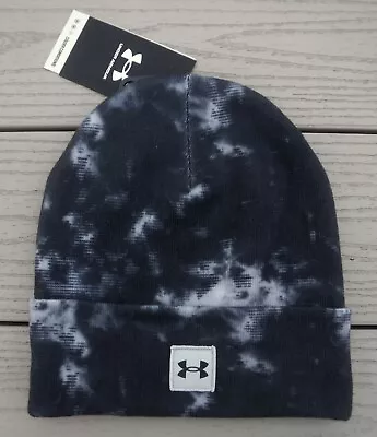 NWT UNDER ARMOUR  UA Halftime  Mens Cuffed Knit Beanie Hat-OSFM @$28 BLACK CAMO • $18.99