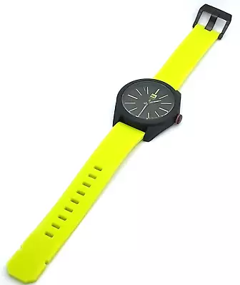 Quicksilver Watch Lime Green & Black NEW Without Tags Large Watchface Wristwatch • £30.94