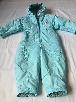 £11.99 • Buy Vintage Blue-Green All-in-One Coat Suit For Boys 18-24 Months (Height 96cm)