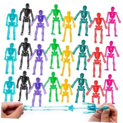 ArtCreativity Super Stretchy Skeleton Toys - Set Of 48 - Halloween Toys For  • $28.03