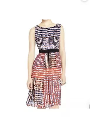 BCBG MaxAzria Bryce Pleated Patterned Dress Size XXS • $38