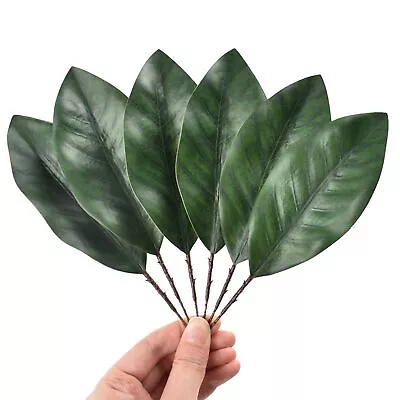 Artificial Magnolia Leaves Fake Magnolia Leaves Faux Green Leaves For Wedding... • $21.75