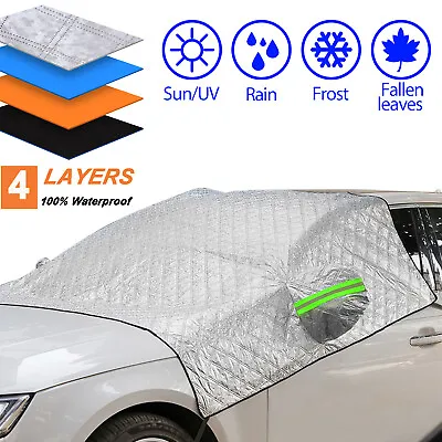 Car Thick Windshield Cover Protector Winter Snow Ice Rain Frost Guard Sun Shade • $14.99