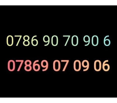 786 Number SIM CARD New GOLD VIP Phone Card Number EASY BUSINESS MOBILE NUMBER.  • £38