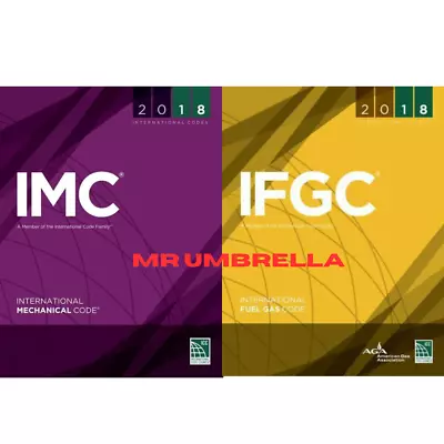 2018 IFGC International Fuel Gas + 2018 IMC International Mechanical Code COMBO • $51.80