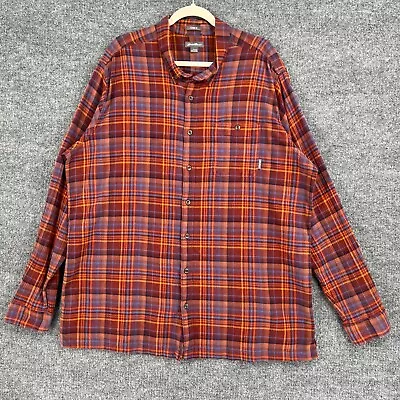 Eddie Bauer Shirt Mens 3XLT Plaid Lightweight Texture Long Sleeve Classic Fit • $26.99