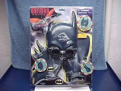 2001 Batman Beyond Under Water Vision Swim Mask Goggles Fins & Bat Gloves Moc • $249.98