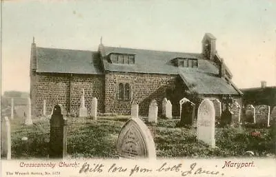 Printed Postcard Of Crosscanonby Church (near Maryport) Cumberland By Wrench • £5