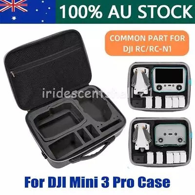 $30.85 • Buy For DJI Mini 3 Pro Drone Accessories Storage Box Hard Case Handbag Carry Bag AUS