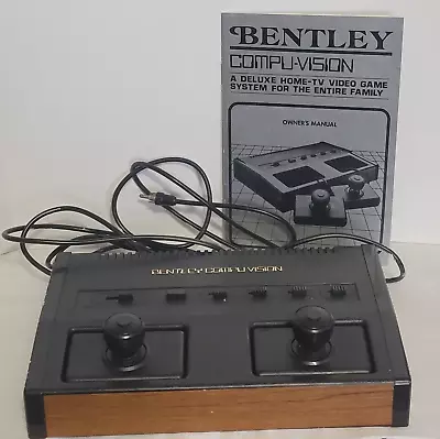 Classic BENTLEY Compuvision Vintage Electronic Video Arcade Game Console • $35.99