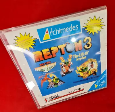 Cased Repton 3 Game 3.5  For Acorn RISC OS Superior Software 1988 • £29.99