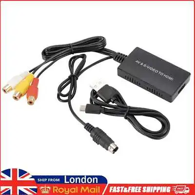 £12.19 • Buy 720P/1080P RCA AV S-Video To HDMI-compatible Converter Adapter Support NTSC PAL