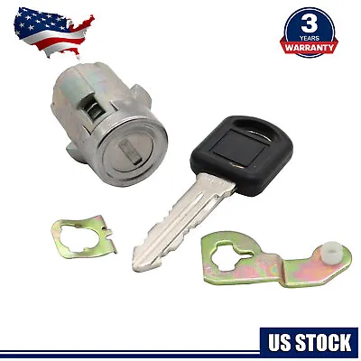 Front Left Door Lock Cylinder W/ Clips For 2001-2006 GM CHEVY SILVERADO TAHOE • $11.04