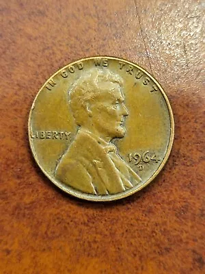 1964 Lincoln D Misprinted  L  And  In God We Trust  Circulated • $500