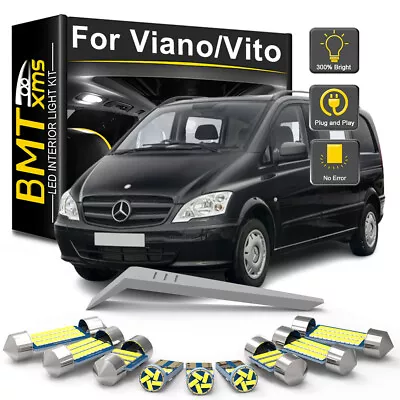 LED Interior Light Bulbs  For Mercedes Benz Viano Vito W638 W639 W447 1996-2018 • $12.60