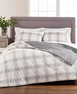 Martha Stewart Collection Tufted Plaid Bedding Quilt Full/Queen • $79.99