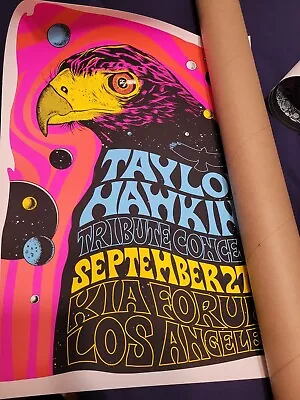 $299.99 • Buy Taylor Hawkins Tribute Concert Poster SOLD OUT 2022 Foo Fighters Poster