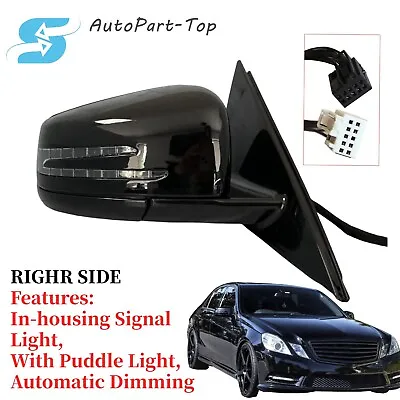 Black For Mercedes Right Side Passenger Mirror 2010-2016 E350 E550 E400 Sedan Us • $90.29