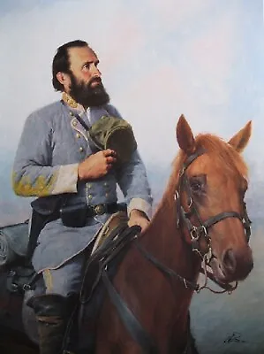 Civil War Print  General Stonewall Jackson Tribute To The Cause • $34.95