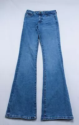 $33.99 • Buy Zara Women's High-Waisted Full Length Z1975 Flared Jeans RP9 Mid-Blue Size US:6