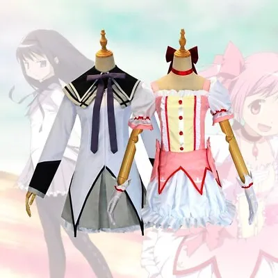 Anime Magical Girl Puella Magi Madoka Magica Akemi Homura Kaname Madoka Cosplay • $29.01