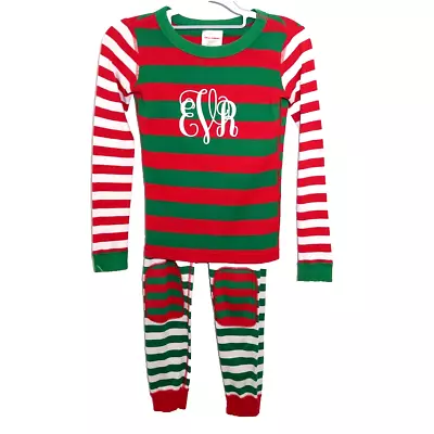Hanna Andersson Kids Pajamas Christmas Organic Long John 130 Cm US 8 Top Pant • $19.95