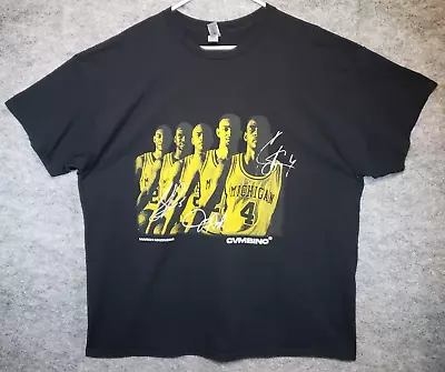 Court Classics Michigan Fab Five 5 Vintage T Shirt Men (2XL) Webber Howard Rose • $24.99