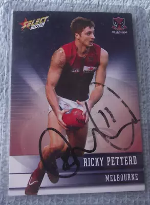 Afl Melbourne Demons Signed Ricky Petterd Card • $8.50