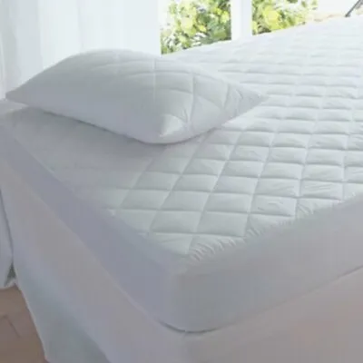 Luxury Quilted Extra Deep Mattress Protector Hotel Quality Mattress Protector • £6.99