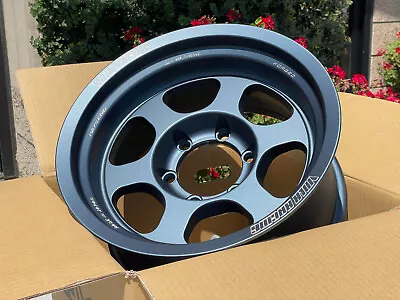 Rays Volk Racing Te37xt M-spec - 16x8 / 6x139.7 / -20 - Matte Gunmetal Blue • $2854