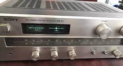 VINTAGE SONY STR-V1 STEREO RECEIVER/ Working/ PLEASE READ • $144.67