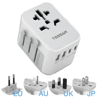 $34.09 • Buy International Travel Power Adapter Wall Socket For AUS To Europe Germany Iceland