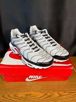 Nike Air Max Plus DM0032-002 Mens Gray White Athletic Shoes Size US 8.5 • $80.99