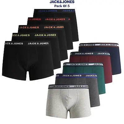 £24.99 • Buy Jack & Jones Men's Boxer Trunks Underwear Multipack Cotton Stretch Underpants