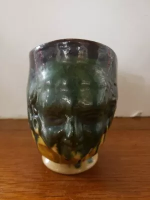 Circa 1920 Mexican Oaxacan Dripware Face Mug • $185