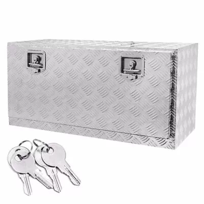 30 Aluminum Truck Underbody Tool Box Trailer RV Tool Storage Under Bed W/Lock • $160