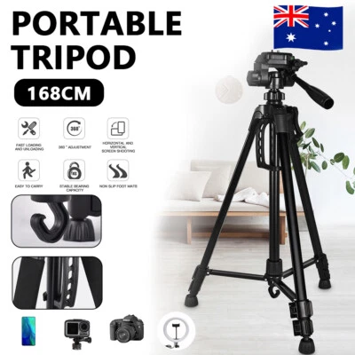 Professional Camera Tripod Stand Mount Remote + Phone Holder For IPhone Samsung • $12.99