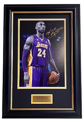 $69.99 • Buy KOBE BRYANT LA LAKERS Signed Photo Framed Memorabilia