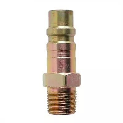 1/2  Industrial Steel Coupler Plug X 3/8  Male NPT- CPH861 • $9.03